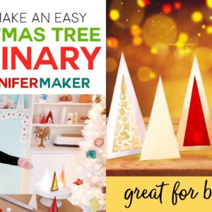 Christmas Tree Luminaries - Easy Beginner Papercraft!