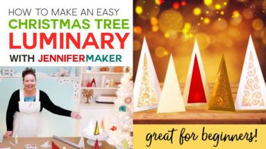 Christmas Tree Luminaries - Easy Beginner Papercraft!