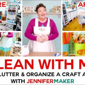 Clean with Me | Messy & Cluttered Craft Room | Organization Motivation