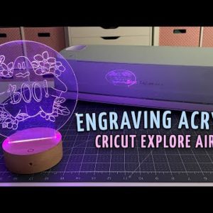 You can do THIS with your Cricut Explore Air 2? ENGRAVING Acrylic with Cricut Explore Air 2 Tutorial