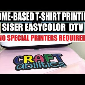 SISER EASY COLOR DTV | CRICUT PRINT THEN CUT & HOME INKJET PRINTER | How to Make a T-Shirt EasyColor