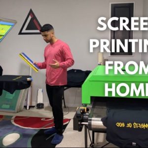 DAY IN THE LIFE SCREEN PRINTING T-SHIRTS FROM HOME!