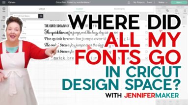 Cricut Font Help! Where's My Font in Design Space in the NEW UPDATE? 🆕 How to Find ALL Your Fonts!