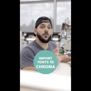 Digitizing 101: Importing Fonts into Chroma! | 1-minute tutorial