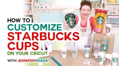 DIY Customized Starbucks Cups & Decals on a Cricut