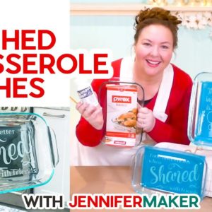 DIY Etched Casserole Dish: Personalize a Glass Pyrex!