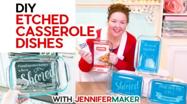 DIY Etched Casserole Dish: Personalize a Glass Pyrex!