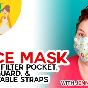 DIY Face Mask with Filter Pocket  - Make on a Cricut or By Hand!