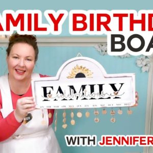 DIY Family Celebration & Birthday Board