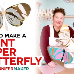 DIY Giant Paper Butterflies with Wings You Can Move and Bend!