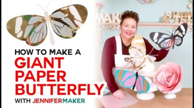 DIY Giant Paper Butterflies with Wings You Can Move and Bend!