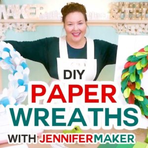 DIY Paper Wreaths for Winter