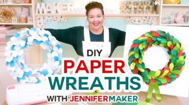 DIY Paper Wreaths for Winter