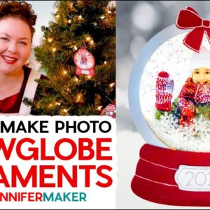 DIY Photo Snowglobe Ornament | Shake it to See it Snow!