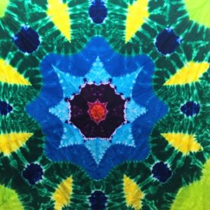 How to Tie Dye a Multiple 8 Point Mandala Tapestry | Step by Step Guide for Beginners