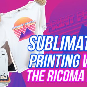 Sublimation On White Polyester T-Shirt Using White Toner Transfer Printer | Print Pros (Ep 2)