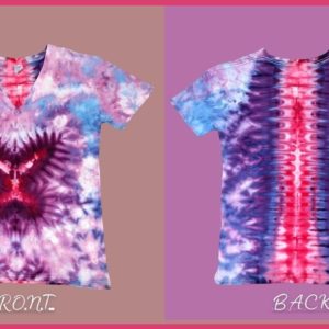 Tie Dye Shirt - Butterfly & Spine Design on 1 T-Shirt - Step by Step for Beginners