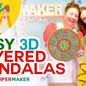 EASY 3D Layered Mandala Tutorial - Free Designs Great for Beginners