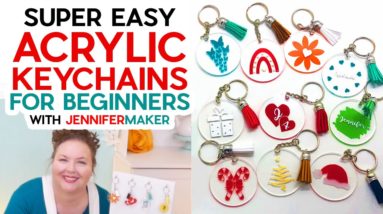 Easy Acrylic Keychains Tutorial | Start to Finish with a Cricut!