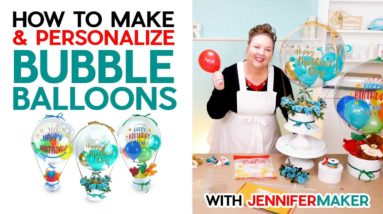 Easy Bubble Balloon Tutorial + How to Vinyl Balloons with a Cricut!