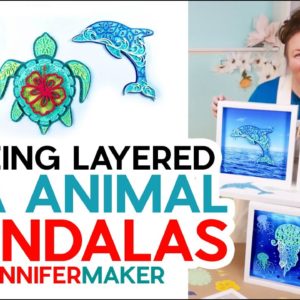 Easy DIY Coastal Home Decor | Framed Sea Animal Mandalas