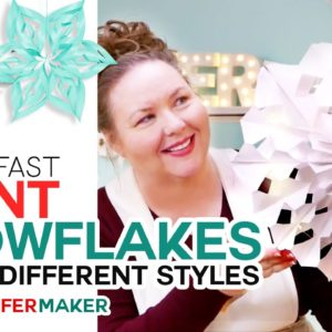 Easy Giant Paper Snowflakes Pattern + Start-to-Finish Tutorial