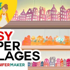 Easy Paper Villages (& How to Get Clean Cuts on a Cricut!)