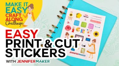 Easy Print & Cut Stickers on a Cricut!