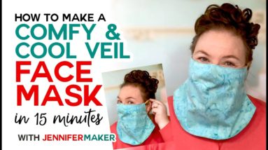 Easy Veil Face Mask - Cool for Summer! - Free 15-Minute Pattern