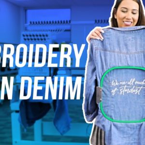 Embroidery on Denim Jackets! | (Embroidery Hub Ep110)