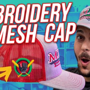 EMBROIDERY on MESH | How to Embroider Mesh Caps | (EMB Hub Ep131)