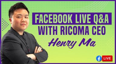 Facebook Live Q&A With Ricoma CEO Henry Ma