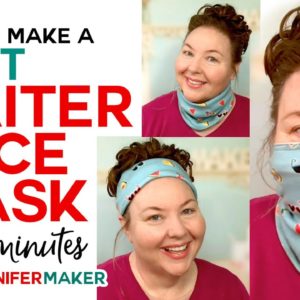 Gaiter Face Mask - Soft and Stretchy - Easy 15-Minute Pattern