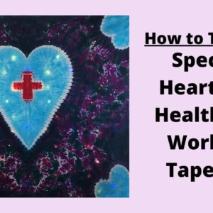 Heart Tie Dye Tapestry | Special Hearts for Health Care Workers Edition