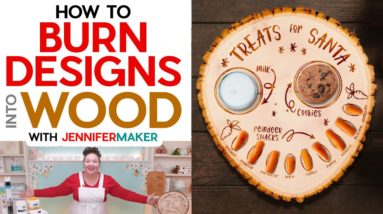 How to Burn Designs Into Wood using your Cricut!