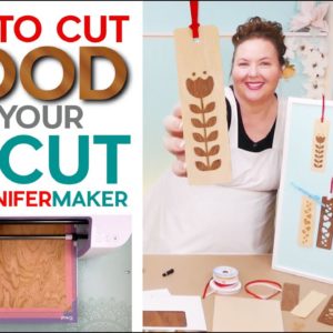 How to Cut Wood On a Cricut Explore or Maker | Wood Veneer Bookmarks!