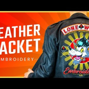 How to Embroider A Leather Jacket (CRAZY Profit Margins!)