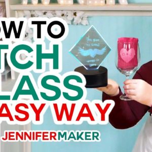 How to Etch Glass the Easy Way (Armour Etch & Vinyl Decals!)