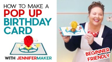 How to Make a Pop-Up Card | Birthday Card with Hot Air Balloon