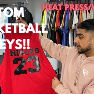 HOW TO MAKE CUSTOM JERSEYS | HEAT PRESS/VINYL METHOD