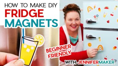 How to Make DIY Fridge Magnets with a Cricut!