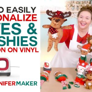 How to Personalize Christmas Elves & Stuffed Animals with Iron-On Vinyl