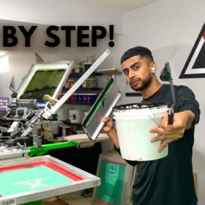 How To Screen Print For BEGINNERS Tutorial