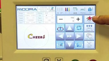 How to setup embroidery status on  your RiCOMA TC Series