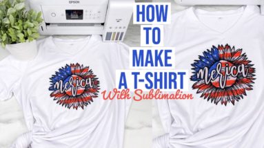 HOW TO SUBLIMATE ON A SHIRT USING CRICUT EASY PRESS 2 & COSMO INK