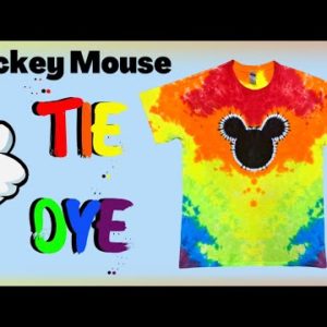 How to Tie Dye a Mickey Mouse T-Shirt - AMAZING RESULTS!