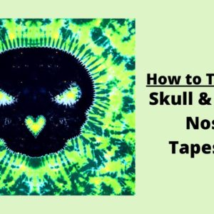 How to Tie Dye a Skull & Heart Nose Tapestry | Step by Step for Beginners