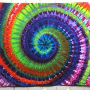 How to Tie Dye a Spiral Tapestry - Unique Dye Placement (Snow Dye!)