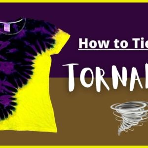 How to Tie Dye a Tornado T-Shirt - Step by Step