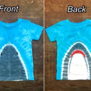 How to Tie-Dye | BABY SHARK T-Shirt | Double Sided with Puffy Paint Added!